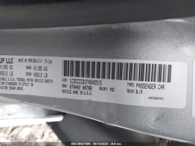 Photo 8 VIN: 1C3CCCCB1FN545515 - CHRYSLER 200 