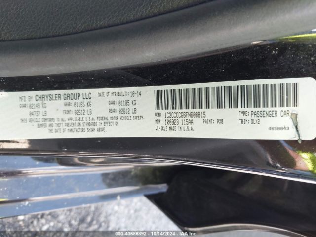 Photo 8 VIN: 1C3CCCCG6FN608815 - CHRYSLER 200 