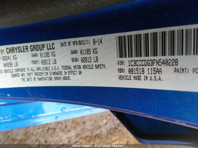 Photo 8 VIN: 1C3CCCDG3FN540228 - CHRYSLER 200 