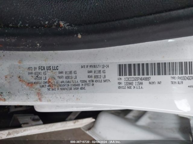 Photo 8 VIN: 1C3CCCDG5FN648897 - CHRYSLER 200 