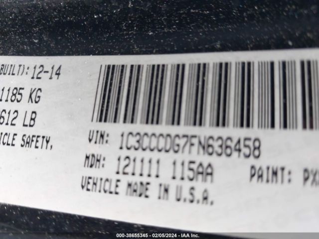 Photo 8 VIN: 1C3CCCDG7FN636458 - CHRYSLER 200 