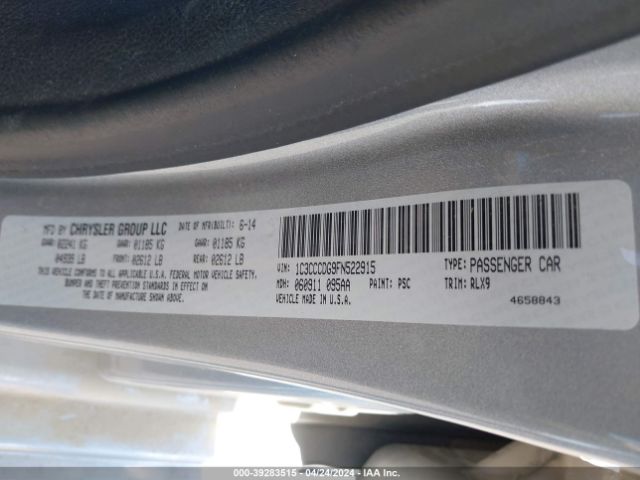 Photo 8 VIN: 1C3CCCDG9FN522915 - CHRYSLER 200 