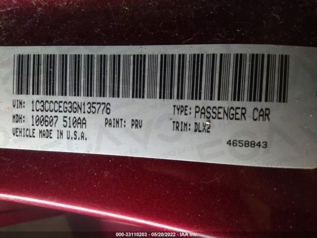 Photo 8 VIN: 1C3CCCEG3GN135776 - CHRYSLER 200 