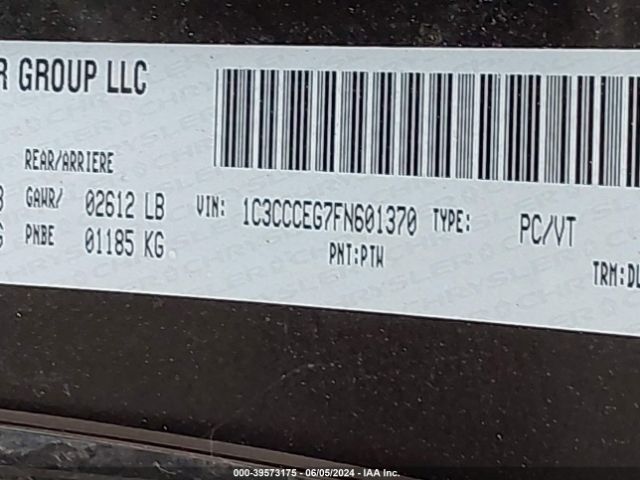 Photo 8 VIN: 1C3CCCEG7FN601370 - CHRYSLER 200 