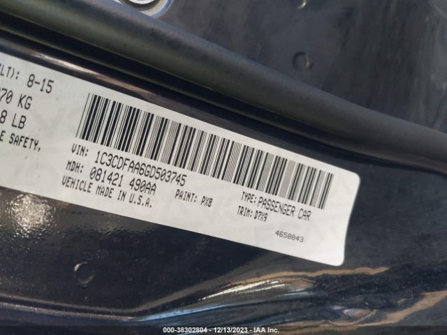 Photo 8 VIN: 1C3CDFAA6GD503745 - HONDA CRV 