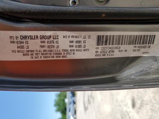 Photo 11 VIN: 1C3CDFCA4DD104518 - DODGE DART LIMIT 