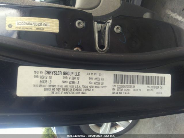 Photo 8 VIN: 1C3CDWDA7CD532130 - DODGE CALIBER 