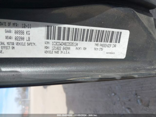 Photo 8 VIN: 1C3CDWDA8CD535134 - DODGE CALIBER 