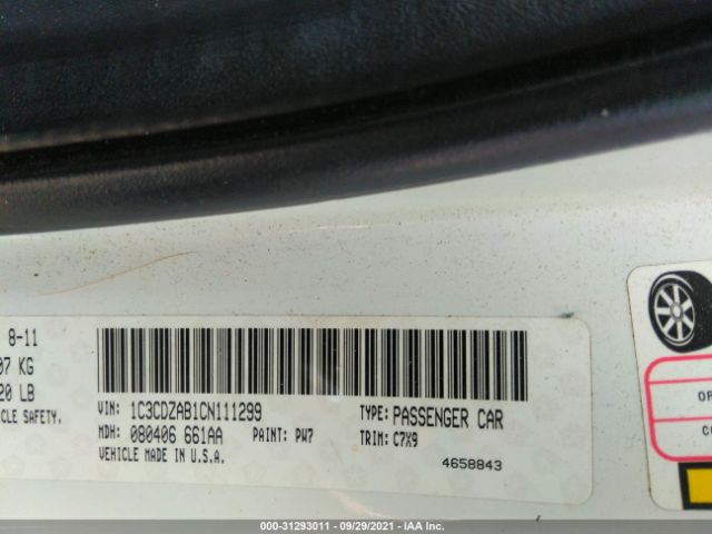 Photo 8 VIN: 1C3CDZAB1CN111299 - DODGE AVENGER 