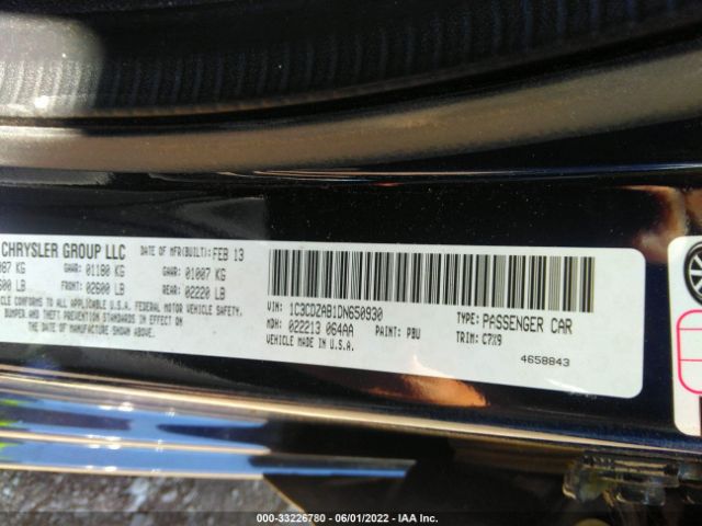 Photo 8 VIN: 1C3CDZAB1DN650930 - DODGE AVENGER 