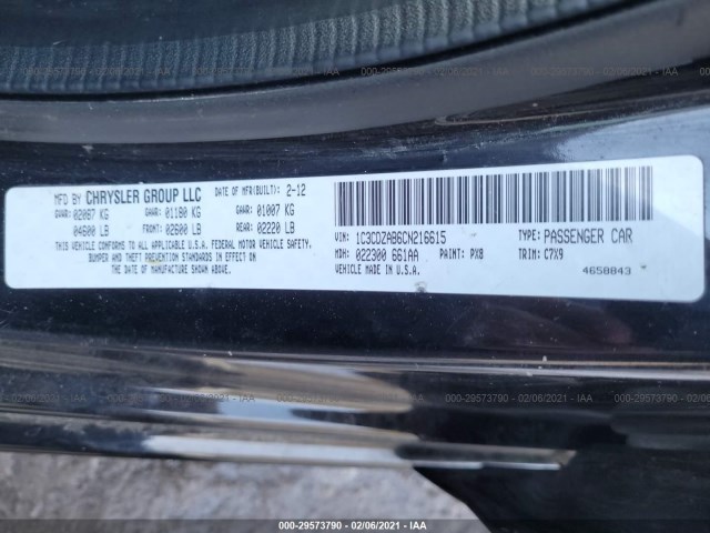 Photo 8 VIN: 1C3CDZAB6CN216615 - DODGE AVENGER 