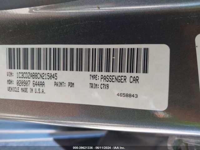 Photo 8 VIN: 1C3CDZAB8CN215045 - DODGE AVENGER 