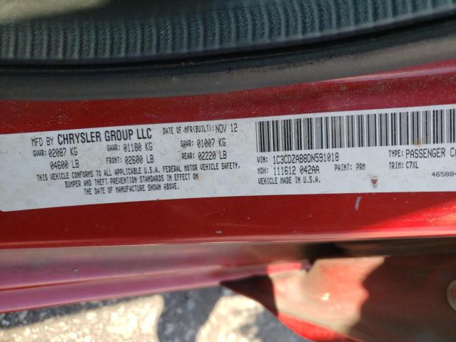 Photo 11 VIN: 1C3CDZAB8DN591018 - DODGE AVENGER 