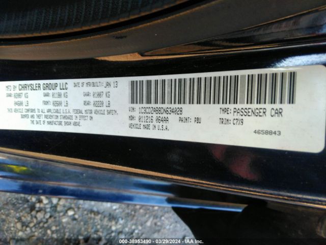 Photo 8 VIN: 1C3CDZAB8DN634028 - DODGE AVENGER 