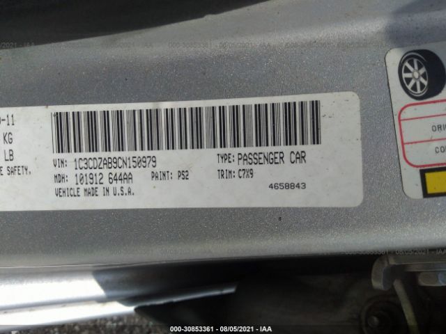 Photo 8 VIN: 1C3CDZAB9CN150979 - DODGE AVENGER 