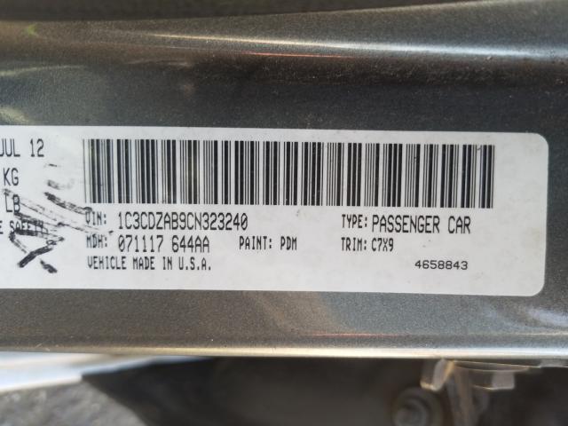 Photo 9 VIN: 1C3CDZAB9CN323240 - DODGE AVENGER SE 