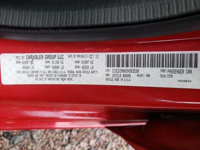 Photo 9 VIN: 1C3CDZABXDN563530 - DODGE AVENGER SE 