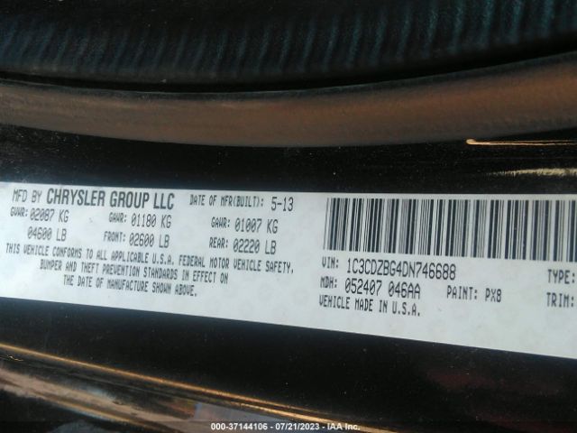 Photo 8 VIN: 1C3CDZBG4DN746688 - DODGE AVENGER 