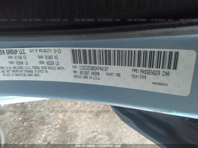 Photo 8 VIN: 1C3CDZCB6DN740197 - DODGE AVENGER 