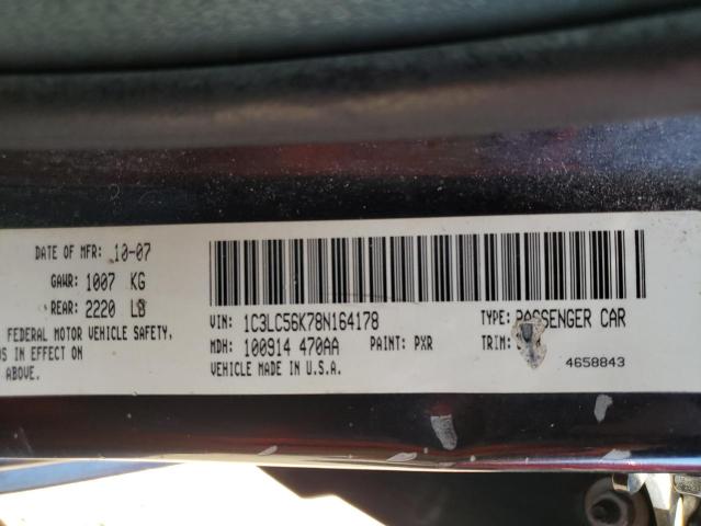 Photo 11 VIN: 1C3LC56K78N164178 - CHRYSLER SEBRING 