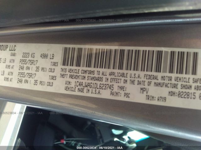 Photo 8 VIN: 1C4AJWAG1DL623745 - JEEP WRANGLER 