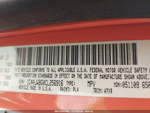 Photo 8 VIN: 1C4AJWBG0CL256916 - JEEP WRANGLER 