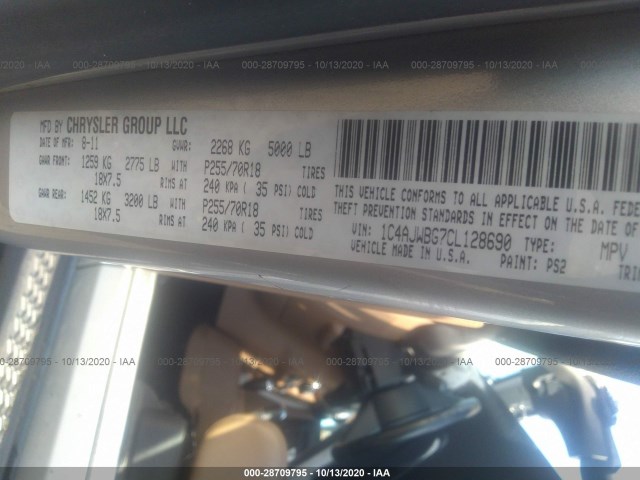 Photo 8 VIN: 1C4AJWBG7CL128690 - JEEP WRANGLER 