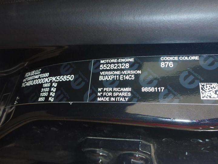 Photo 14 VIN: 1C4BU0000KPK55850 - JEEP RENEGADE 