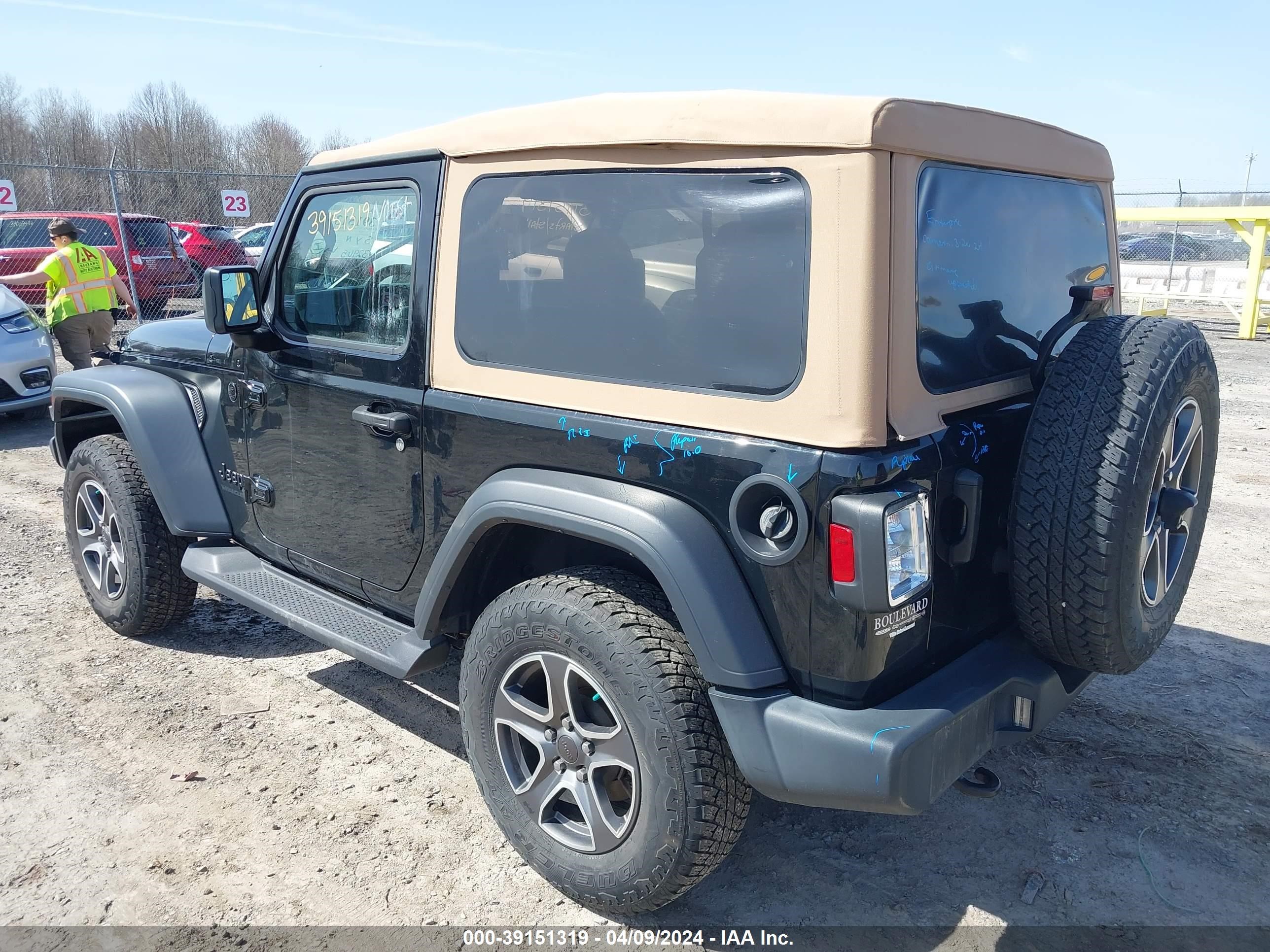 Photo 2 VIN: 1C4GJXAN0LW343584 - JEEP WRANGLER 