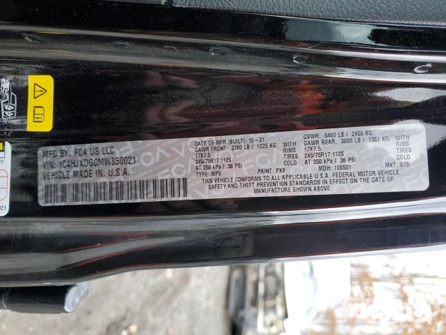 Photo 13 VIN: 1C4HJXDG0MW850021 - JEEP WRANGLER U 