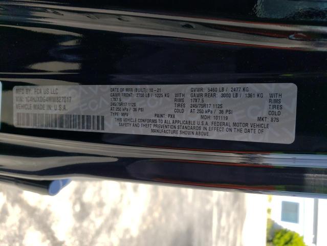 Photo 12 VIN: 1C4HJXDG4MW827017 - JEEP WRANGLER U 