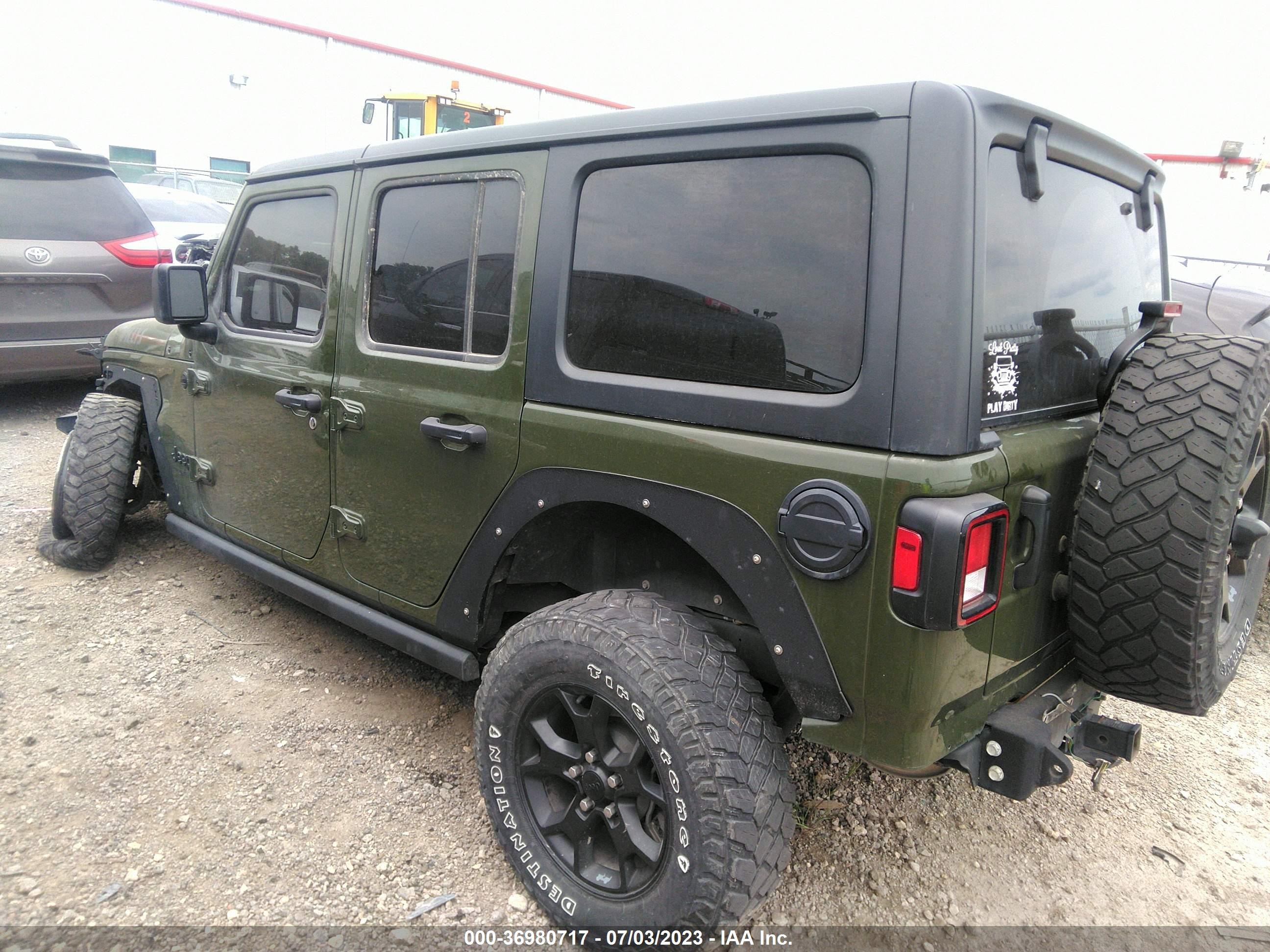 Photo 2 VIN: 1C4HJXDN1MW622513 - JEEP WRANGLER 