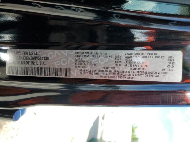 Photo 13 VIN: 1C4HJXDN2MW584130 - JEEP WRANGLER U 