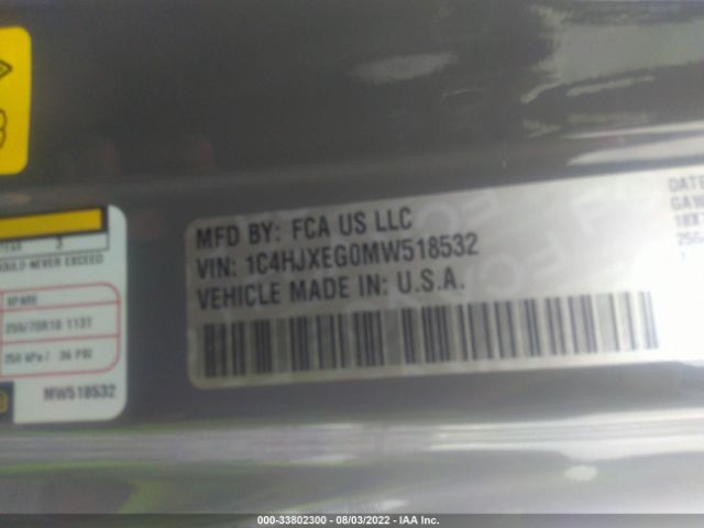 Photo 8 VIN: 1C4HJXEG0MW518532 - JEEP WRANGLER 