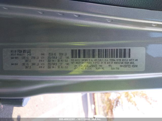 Photo 8 VIN: 1C4HJXEG6LW290423 - JEEP WRANGLER 