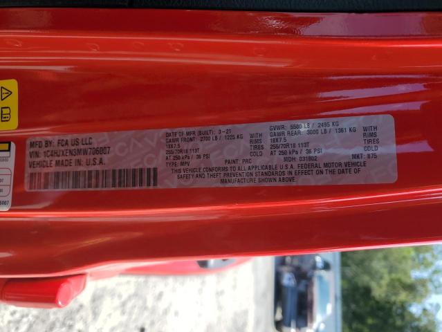 Photo 13 VIN: 1C4HJXEN3MW706007 - JEEP WRANGLER U 