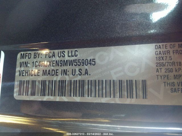 Photo 8 VIN: 1C4HJXEN9MW559045 - JEEP WRANGLER 