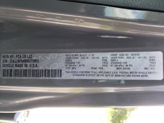 Photo 11 VIN: 1C4JJXP64NW270891 - JEEP WRANGLER U 