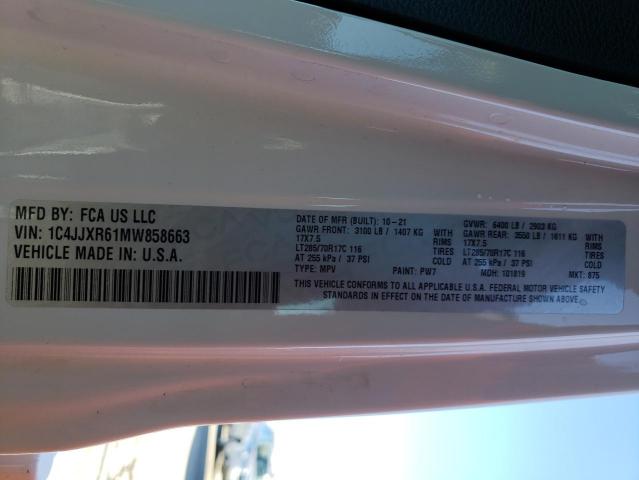 Photo 13 VIN: 1C4JJXR61MW858663 - JEEP WRANGLER U 