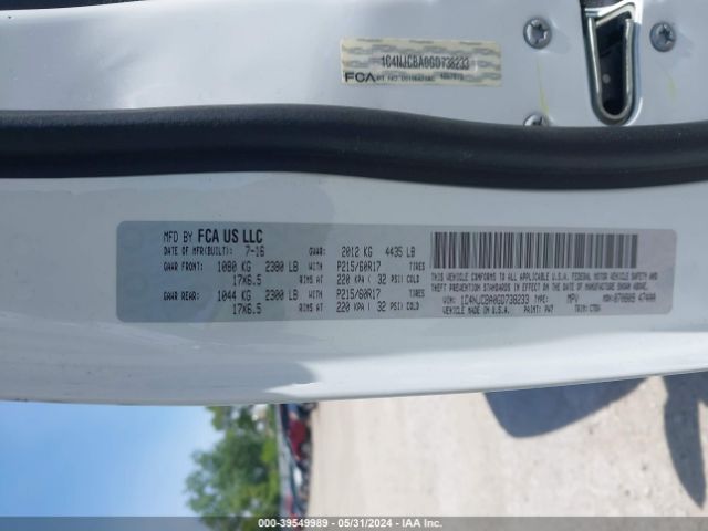 Photo 8 VIN: 1C4NJCBA0GD738233 - JEEP COMPASS 