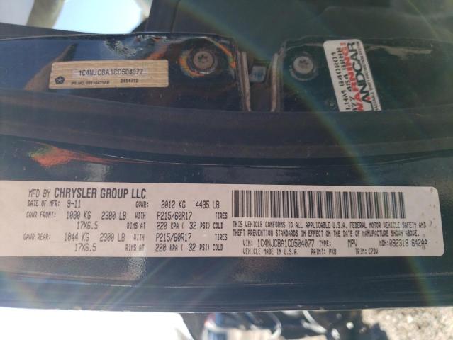 Photo 11 VIN: 1C4NJCBA1CD504077 - JEEP COMPASS 