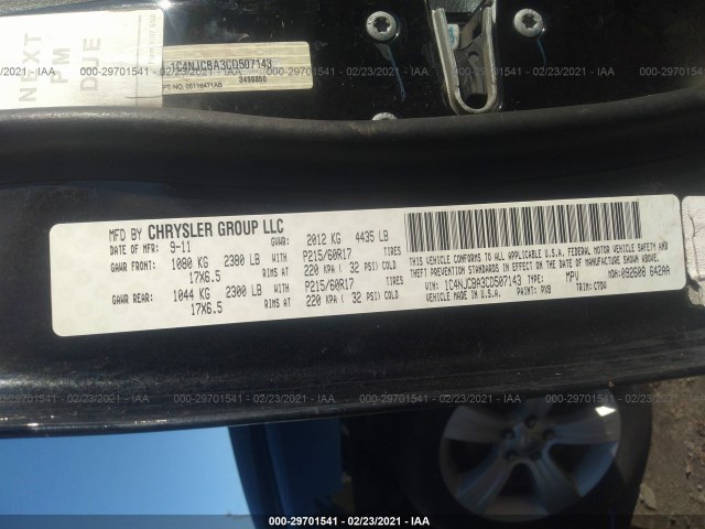 Photo 8 VIN: 1C4NJCBA3CD507143 - JEEP COMPASS 