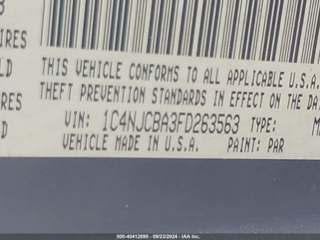 Photo 8 VIN: 1C4NJCBA3FD263563 - JEEP COMPASS 