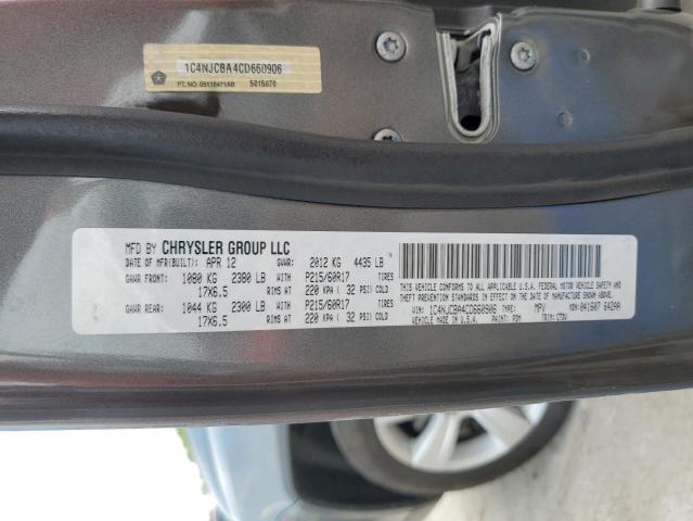 Photo 12 VIN: 1C4NJCBA4CD660906 - JEEP COMPASS SP 