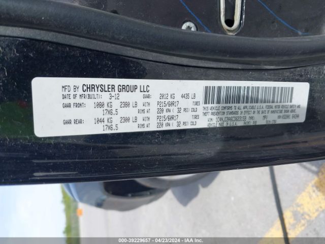 Photo 8 VIN: 1C4NJCBA6CD623159 - JEEP COMPASS 