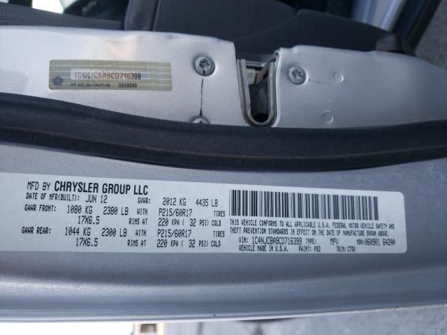 Photo 9 VIN: 1C4NJCBA9CD716399 - JEEP COMPASS SP 