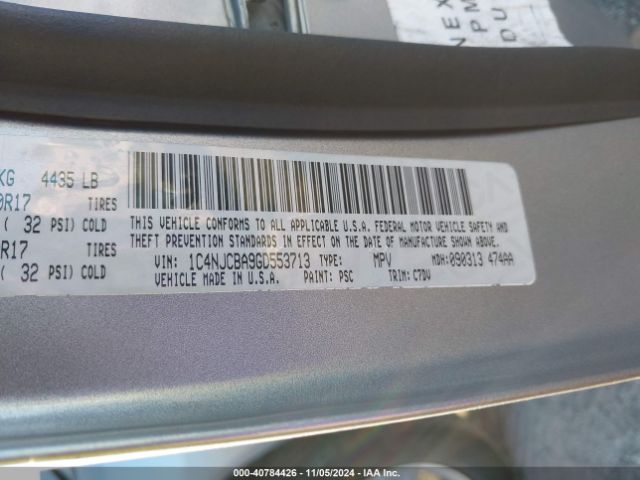 Photo 8 VIN: 1C4NJCBA9GD553713 - JEEP COMPASS 