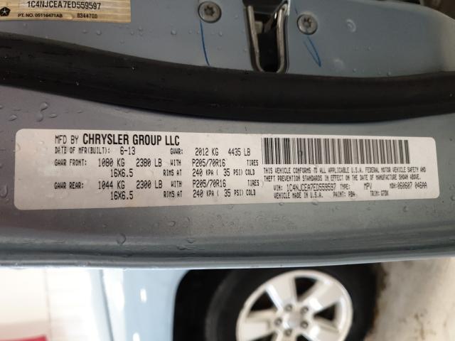 Photo 9 VIN: 1C4NJCEA7ED559597 - JEEP COMPASS LA 