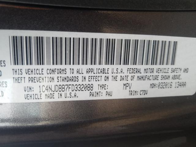 Photo 9 VIN: 1C4NJDBB7FD332088 - JEEP COMPASS SP 