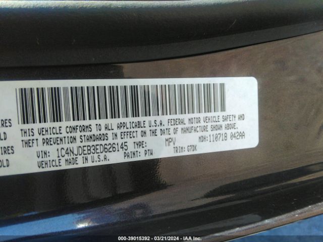 Photo 8 VIN: 1C4NJDEB3ED626145 - JEEP COMPASS 